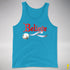 Believe Transgender Pride Jingle Bell Premium Tank Top - Neon Blue